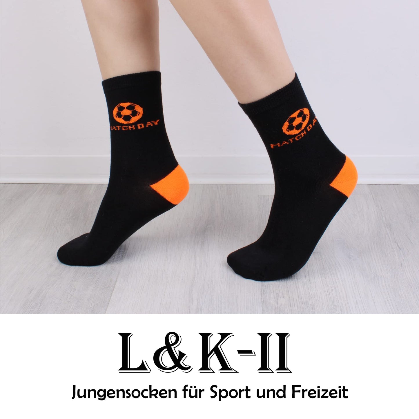 Libella 12 Paar Kindersocken Jungen Mädchen Sportsocken Fussball Wintersocken Baumwolle bunt Cotton modische makronen Füßlinge 2889VA