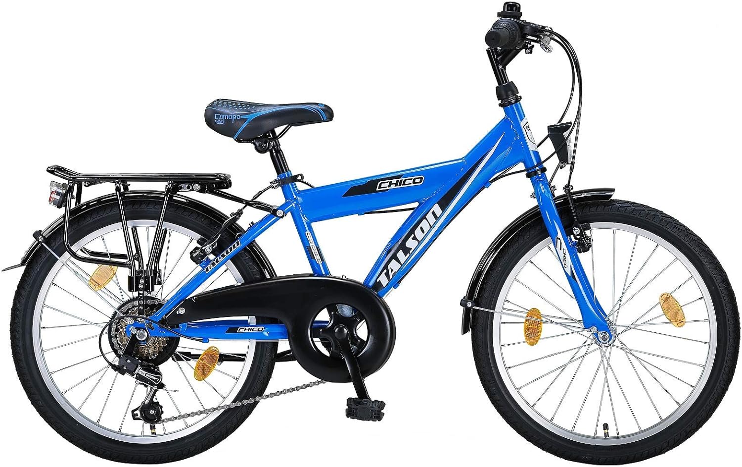 20 Zoll Kinderfahrrad 6-Gang mit Alufelgen und Beleuchtung EU-Produkt Farbe blau-schwarz Talson - Meloni2