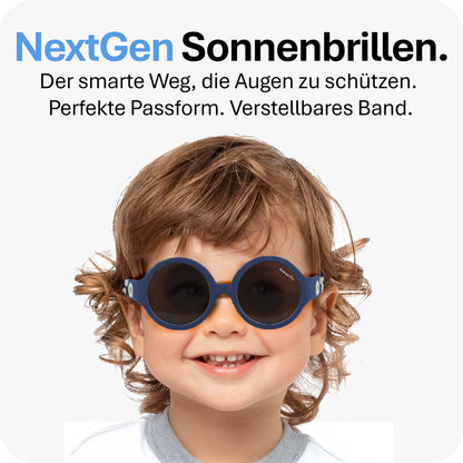 Mausito Sonnenbrille Kinder 6-24 Monate & 2-5 Jahre | VERGLEICHSSIEGER Kindersonnenbrille 100% UV-Schutz | BIEGSAM | Schadstofffreie Kindersonnenbrillen mit Band | Europäisches Design für Kinder