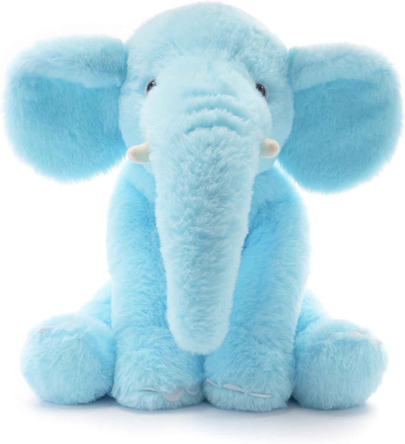 WEIGEDU Plüsch Elefant 33 cm – Weiches rosa Kuscheltier mit großen Ohren & Langer Nase – Niedliches Stofftier für Kinder & Deko | Für Jungen, Mädchen, Kinder, Babyparty, Schlafzimmer, Weihnachten, Geburtstagsgeschenke