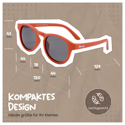 Maesy Faela Kindersonnenbrille für 3-6 Jahre - UV400 polarisierter Schutz - Flexibler und flexibler Rahmen - Sichere und bequeme Kindersonnenbrille für Kleinkinder
