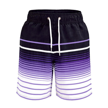MEILONGER Boys' Swim Shorts Quick-drying Boardshorts with Mesh Lining Pockets and Adjustable Drawstring 