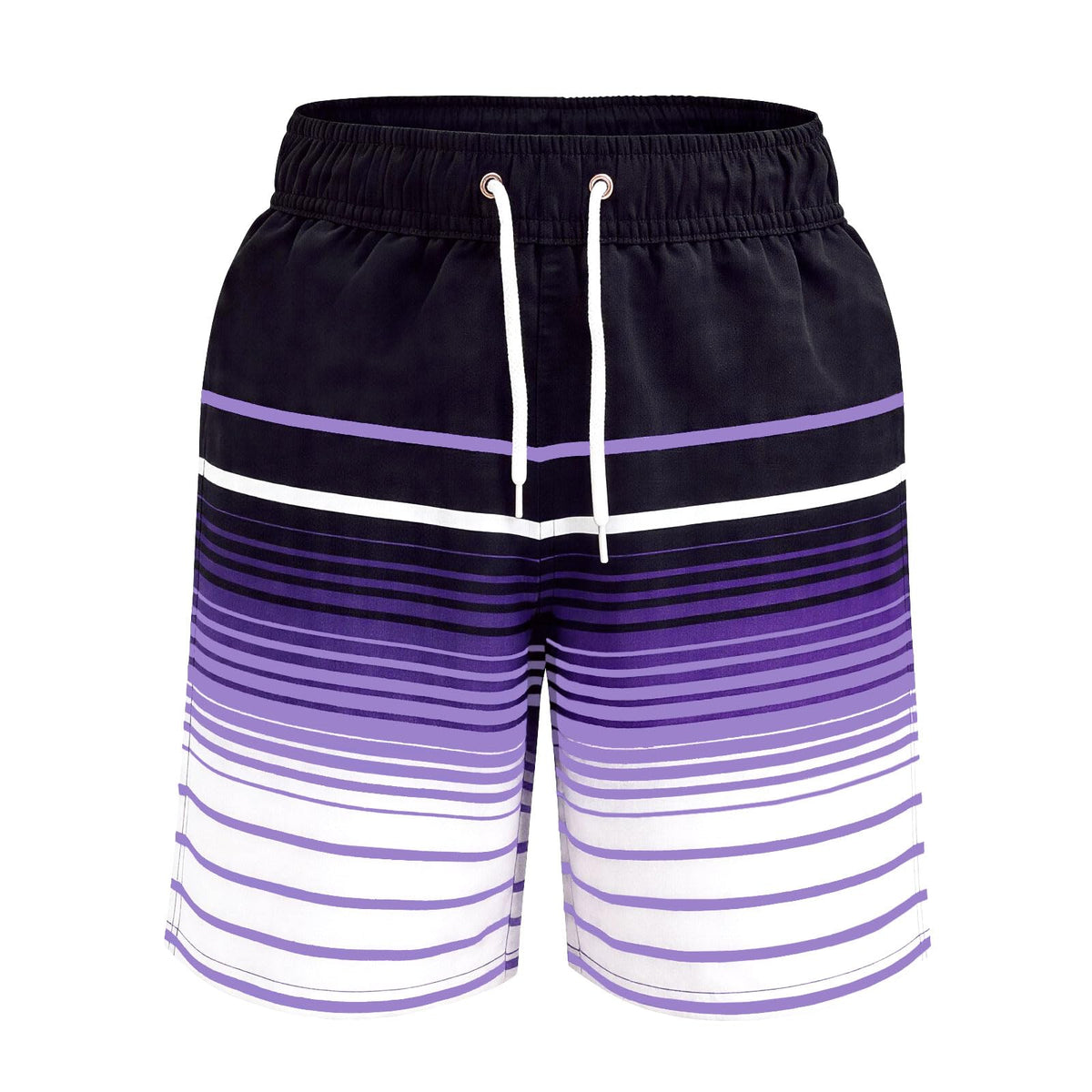 MEILONGER Boys' Swim Shorts Quick-drying Boardshorts with Mesh Lining Pockets and Adjustable Drawstring 