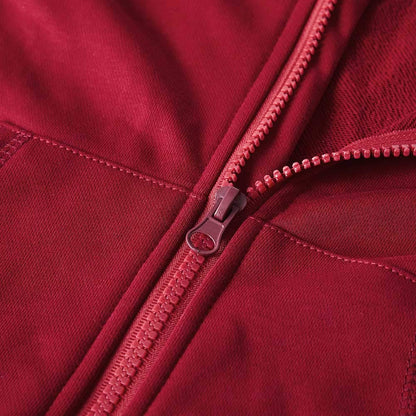 Spring&Gege Jungen Hoodie Sweatjacke Basic Einfarbig Baumwoll Kapuzenjacke für Kinder（3-12 Jahre）