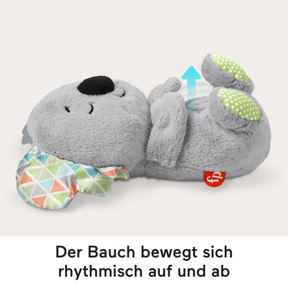 Fisher-Price HBP87 Slumber Koala with Soft Music, Light and Rhythmic Breathing Movements, Koala Cuddly Baby Toy, Night Light with Music for Babies, Baby Equipment for Newborns 0+