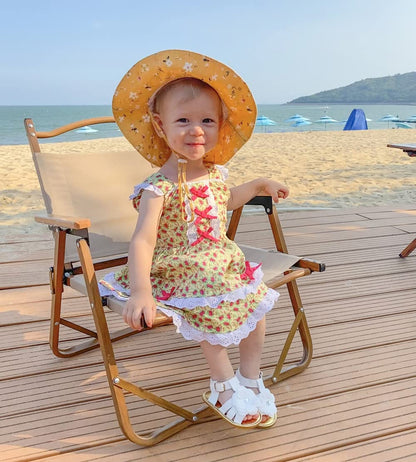 LACOFIA Babyschuhe für Mädchen – Sommerblumen Sandalen für Kleinkinder
