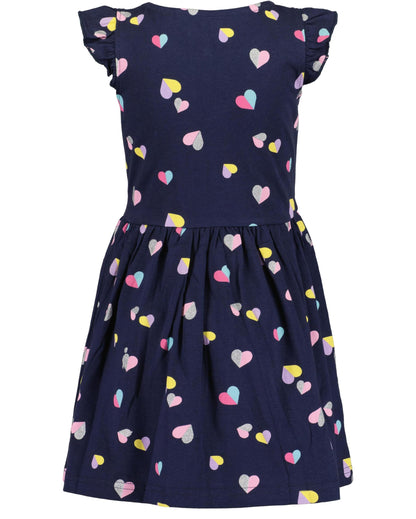 Blue Seven Mädchen Kleider mit Rundhalsausschnitt Jerseykleider Kurzarm Sommerkleider MARKETPLACE + ONLINE