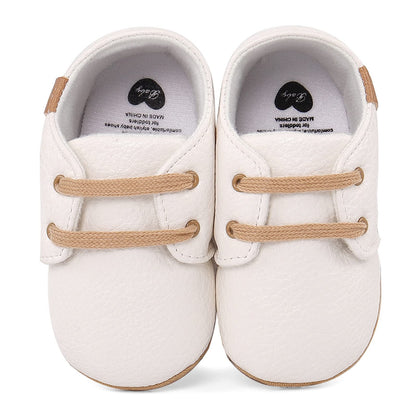 LACOFIA Baby Boy Girl First Walking Shoes Non-Slip Laces Crawling Shoes First Baby Shoes