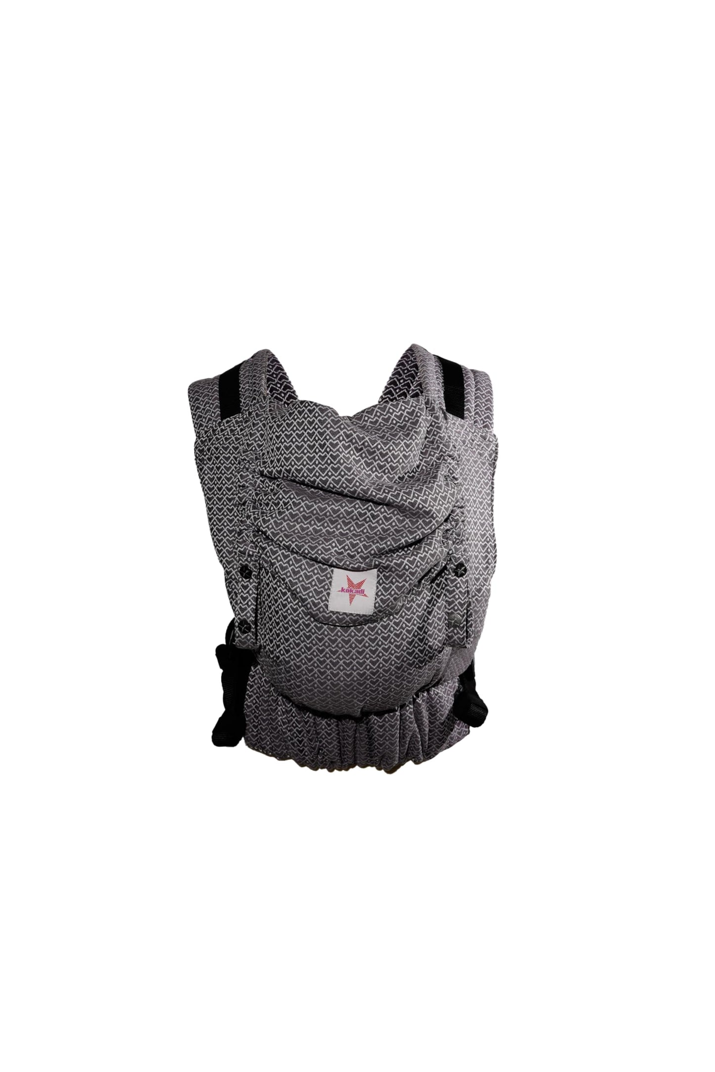 KOKADI Flip X Heart2Heart Cream (Unisize) - Die perfekte Kombi aus dem Komfort eines Fullbuckles und dem Tragen überkreuzt - Ab Geburt - 15 kg, handgefertigt aus 100% Bio-Baumwolle - Beige
