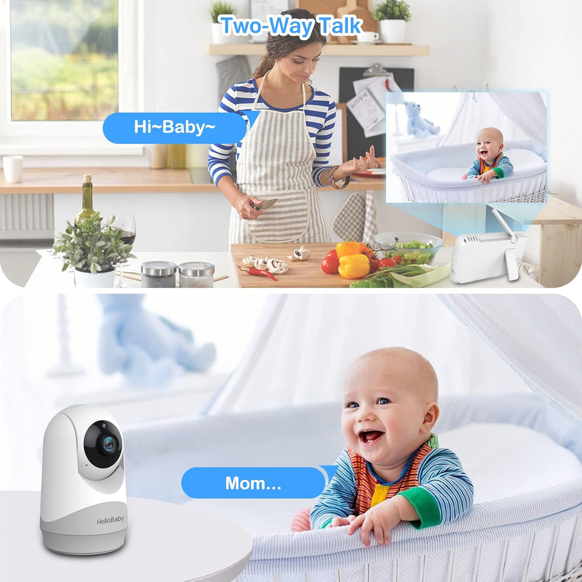 HelloBaby Babyphone mit Kamera – Sicherheit und Komfort für Ihr Baby
