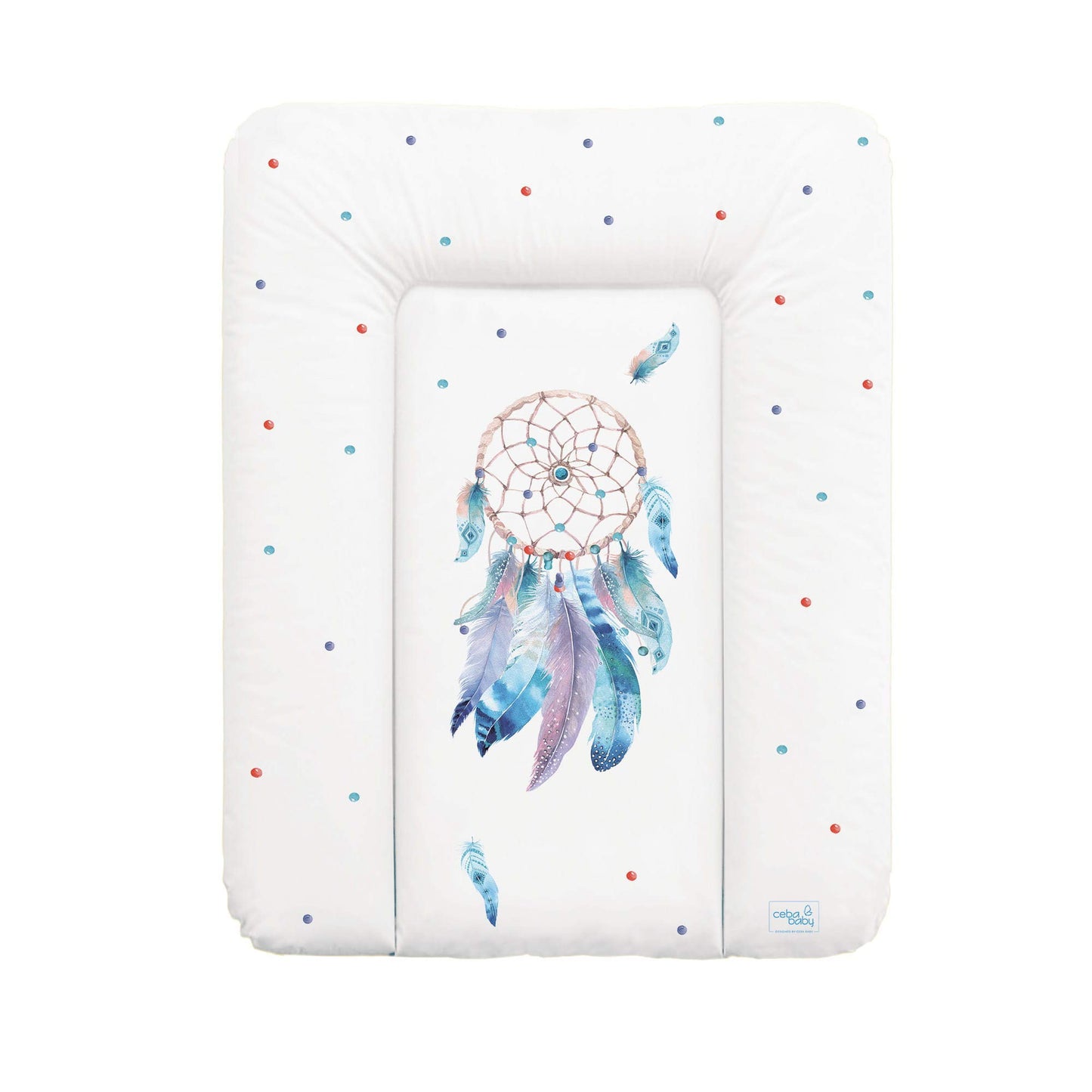 Ceba Baby® weiche Wickelauflage 50x70 cm - Baby Wickelunterlage - Wickeltischauflage für Junge und Mädchen - Wasserdicht, abwaschbar - OEKO-TEX® Standard 100 - Made in EU - Waldfreunde