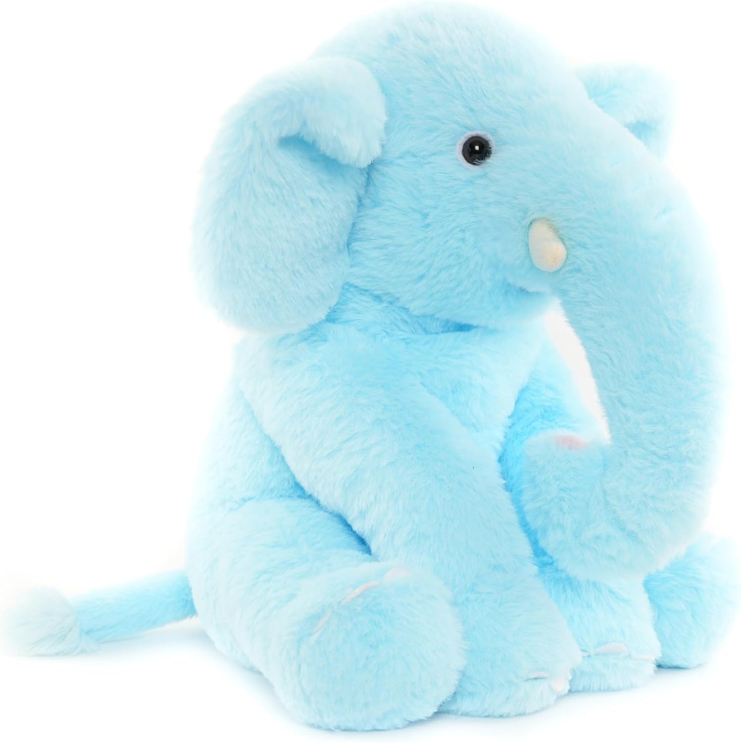 Plüsch Elefant 33 cm – Weiches rosa Kuscheltier mit großen Ohren & Langer Nase – Niedliches Stofftier für Kinder & Deko | Für Jungen, Mädchen, Kinder, Babyparty, Schlafzimmer, Weihnachten, Geburtstagsgeschenke
