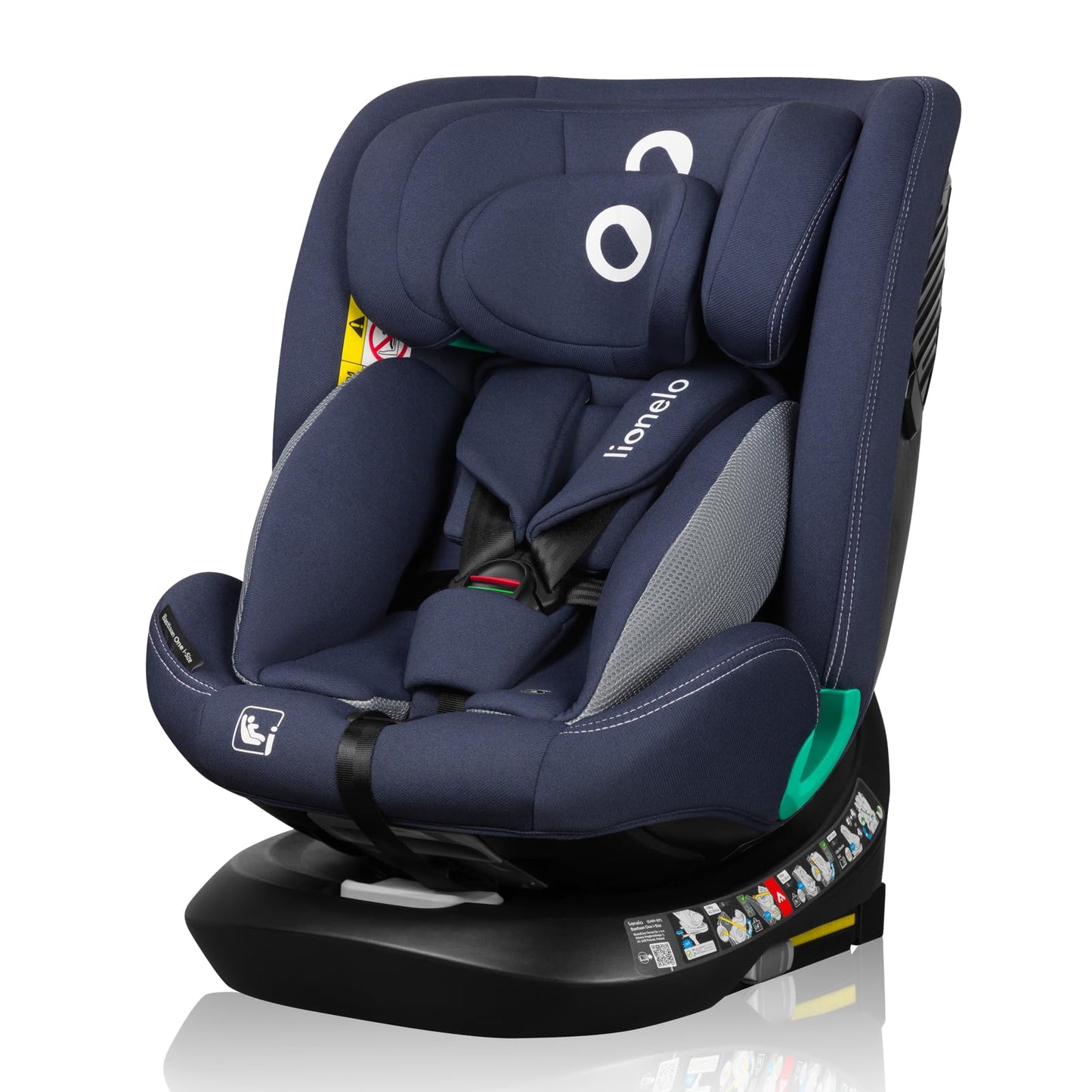 LIONELO Bastiaan i-Size One 360o drehbarer Autositz für Kinder von 40-150 cm, Montage in Fahrtrichtung und entgegen der Fahrtrichtung möglich, ISOFIX Pas TopTether Einstellbare Rückenlehne - Meloni2