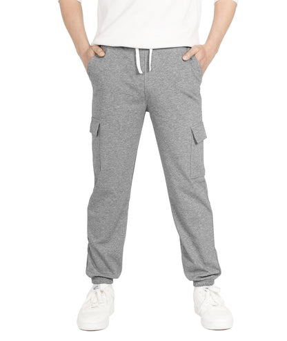 YOUNGSOUL Kinder Jogginghose Jungen Cargo Jogger Hose Sweathose Freizeithose mit Elastischem Bund