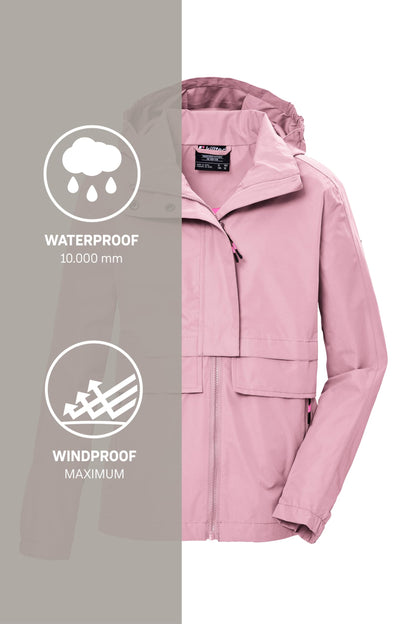 Killtec Girls Kos 149 Grls Jckt functional jacket is waterproof/jacket with hood 