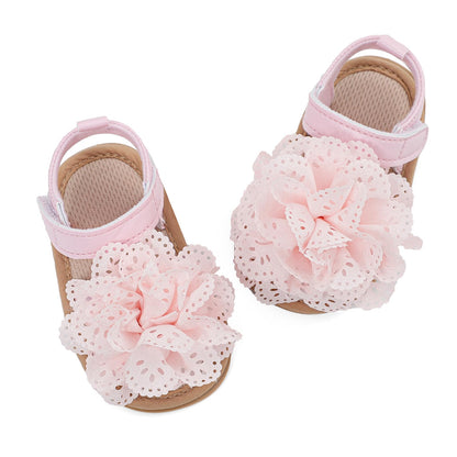 LACOFIA Babyschuhe für Mädchen – Sommerblumen Sandalen für Kleinkinder