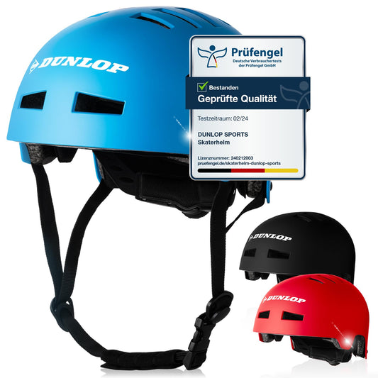 DUNLOP SPORTS Bicycle Helmet Children Youth Adults - Test Very Good - Lightweight, robust urban all-rounder helmet, 14-way ventilation, quick release, auto head adjustment 