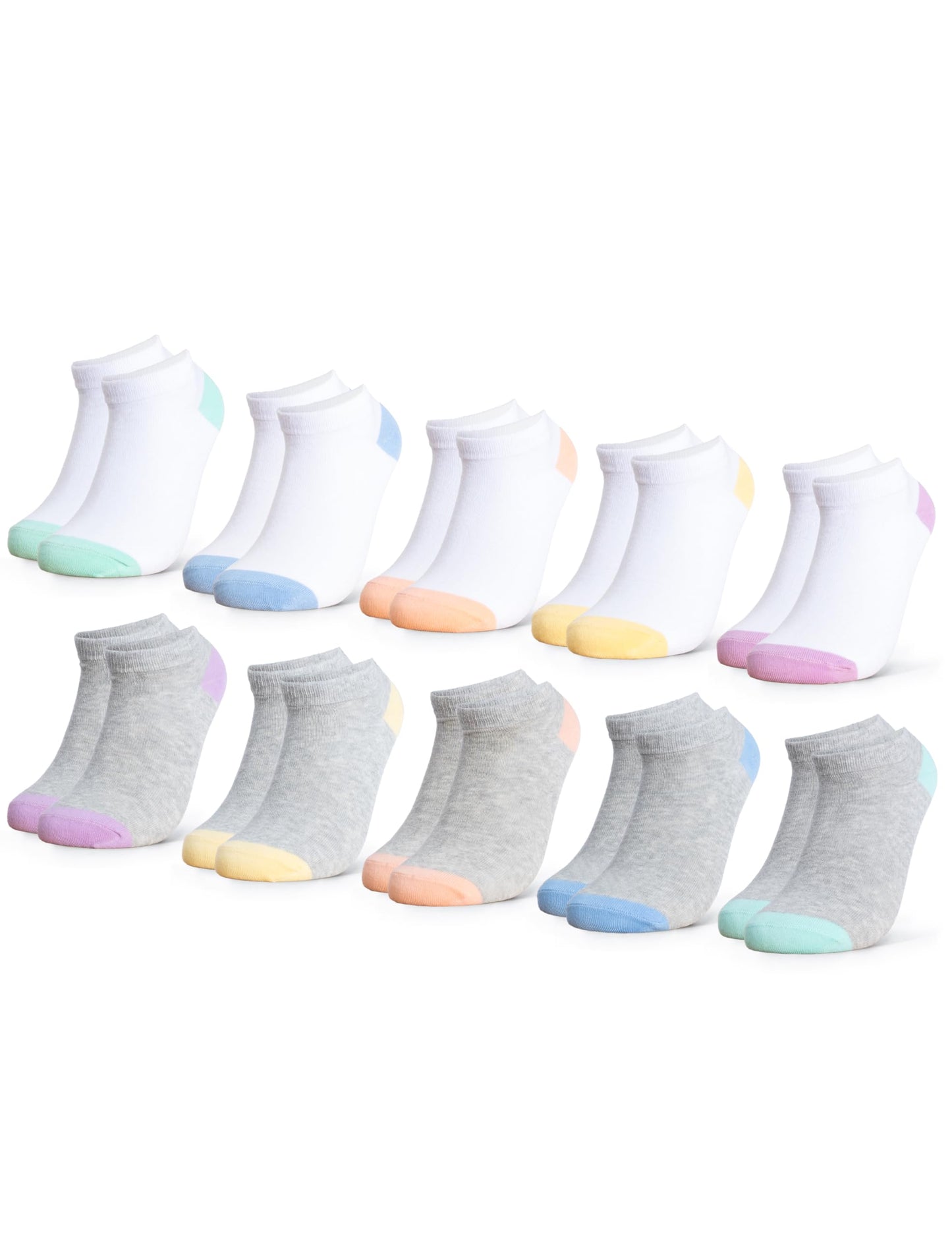 Occulto Mädchen & Jungen Sneaker Socken 10er Pack (Modell: Piccolo)