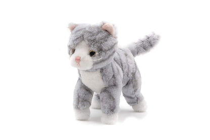 Mollis Kuscheltier - Kuschelkatze - 20 cm - Plüschtier-Katze - Kinder-Kuscheltier - weiches Stofftier für Kinder und Babys (Orange)