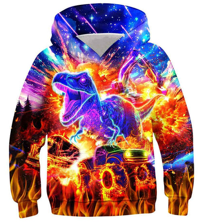Fanient Children's / Boys’ / Girls’ Hoodies, 3D Print, Vivid Animal Cartoon Graphic Sweatshirt, Pocket Pullover Hoodie for 6-16 Years