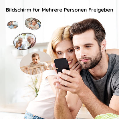 BOIFUN Babyphone mit Kamera 2K, 5-Zoll-Display, 360° PTZ, Nachtlicht | Nachtlicht, IR Nachtsicht, 360° Kamera, Handy, Weinen/Bewegungs/Geräuscherkennung, Bewegungsverfolgung, Temp&Feuchteerfassung