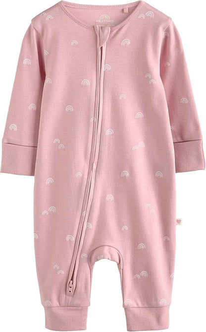 NEXT Baby Mädchen Babyschlafanzüge mit Zweiwege-RV, 4er-Pack