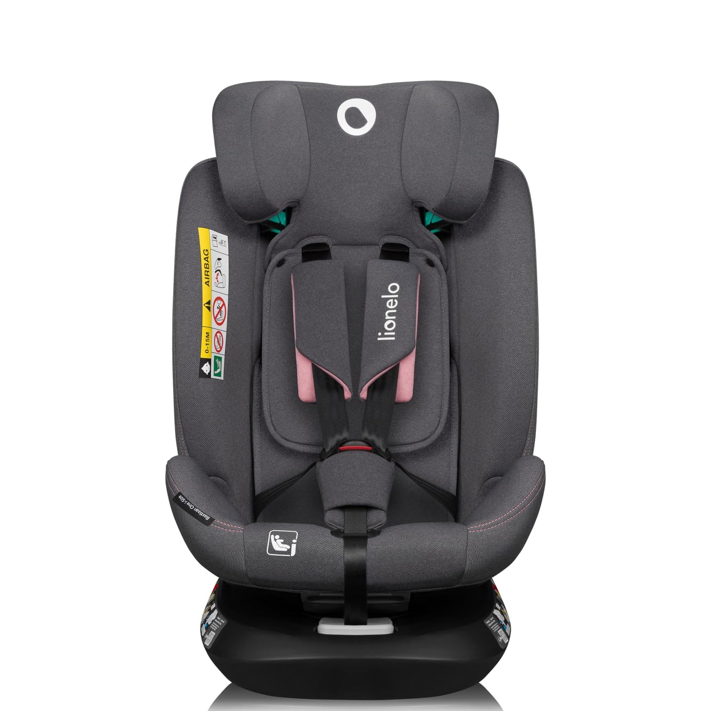 LIONELO Bastiaan i-Size One 360o drehbarer Autositz für Kinder von 40-150 cm, Montage in Fahrtrichtung und entgegen der Fahrtrichtung möglich, ISOFIX Pas TopTether Einstellbare Rückenlehne - Meloni2