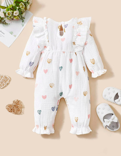 Neugeborenes Baby Mädchen Kleidung Langarm Rüschen Overall Bowknot Strampler Infant Mädchen Herbst Winter Outfits