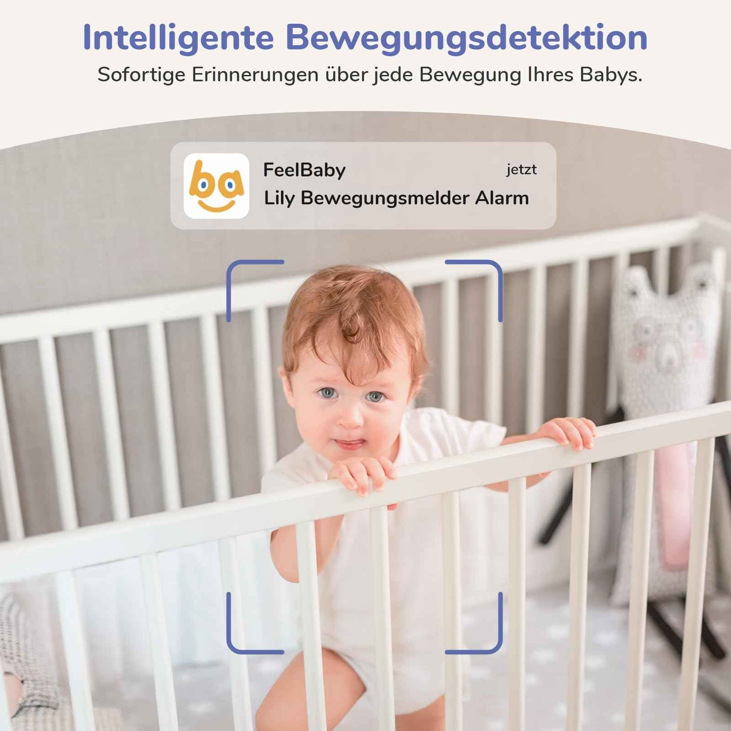 2K WLAN Video-Babyphone mit Kamera, 5" IPS-Display, 330° PTZ | HDR-Nachtsicht, 2-Wege-Audio, VOX, Temperatur, Weinen/Bewegungserkennung, Bereich alarme, Große Reichweite Video Babyphone
