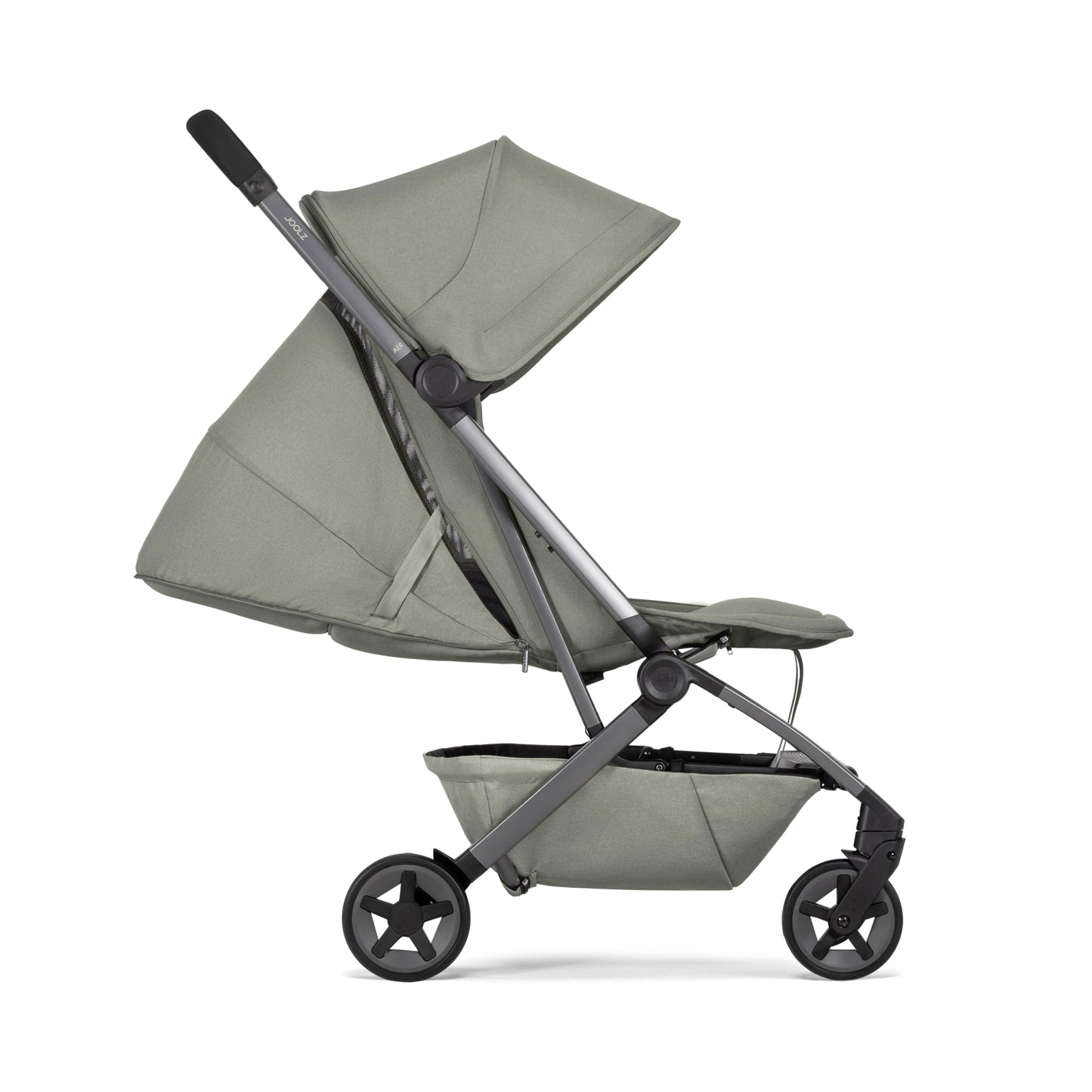 Joolz Aer2 Reise-Kinderwagen – Kompakter Reisebuggy für Babys und Kleinkinder, Einhand-Faltung, Liegefunktion & UPF 50+ Sonnendach, Flugzeug Handgepäck tauglich, ideal für Reisen (Space Black)