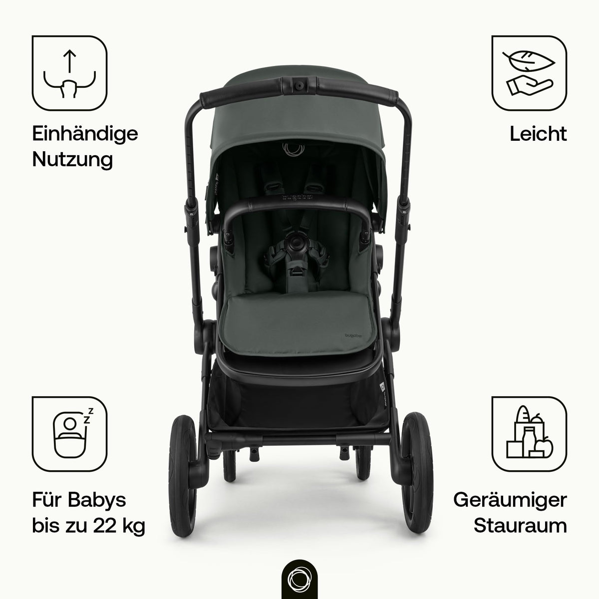 Bugaboo Cub All-Terrain Kinderwagen für Neugeborene und Kleinkinder