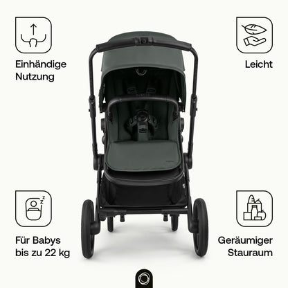 Bugaboo Cub All-Terrain Kinderwagen für Neugeborene und Kleinkinder