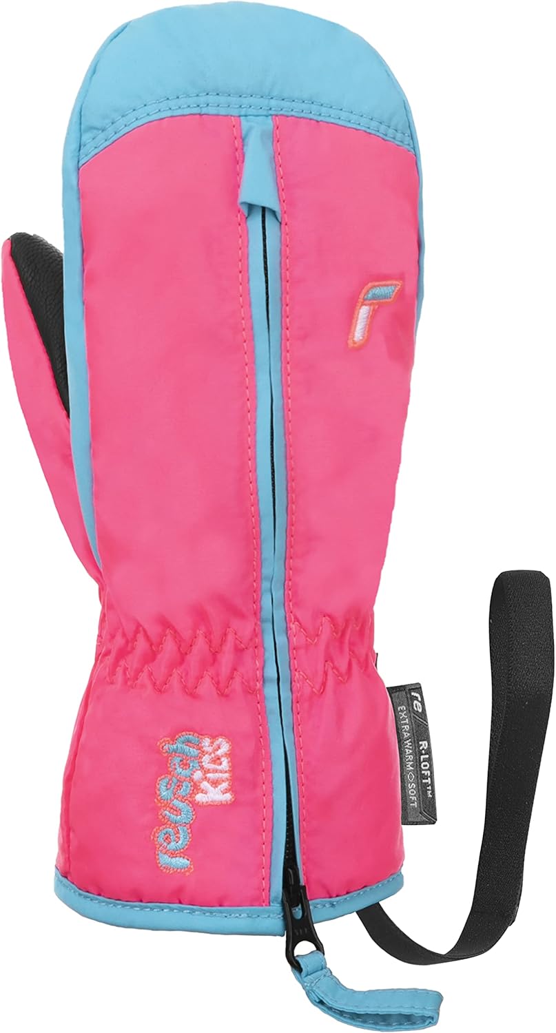 Reusch Ben Mitten extra warme und weiche Fausthandschuhe Winterhandschuhe Fäustlinge Kinder Babys Kleinkinder Mädchen und Jungen mit einem Reißverschluss