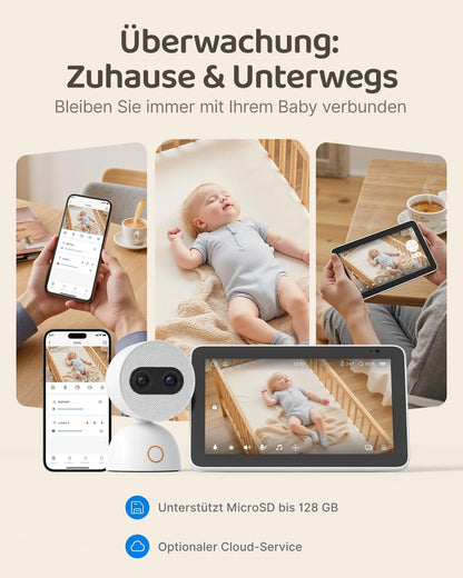 Babyphone mit Kamera und 7 Zoll HD Display – Zuverlässige Überwachung für Ihr Baby