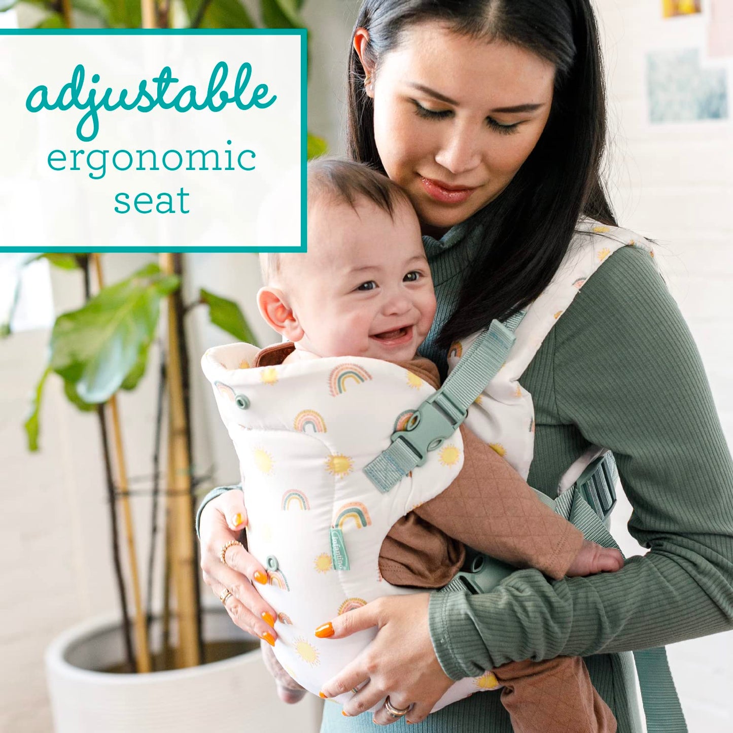 Infantino Flip Advanced 4-in-1 Babytrage, Ergonomisch, Umwandelbar, mit Blickrichtung Nach Innen und Außen, Vorne und Hinten Tragbar für Neugeborene bis Kleinkinder von 3,6-14,5 kg, Grau