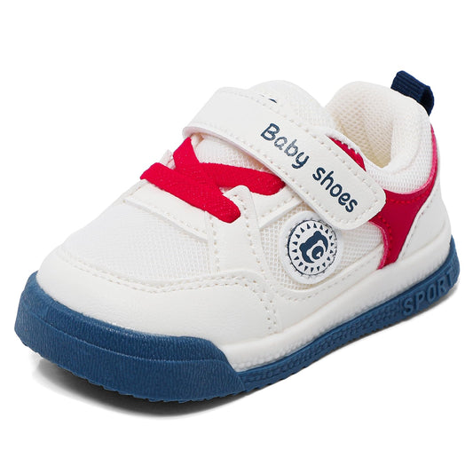 MASOCIO Babyschuhe für den ersten Schritt - Weiche flache Gummisohle, rutschfest, für Jungen und Mädchen, ideal für den Außenbereich