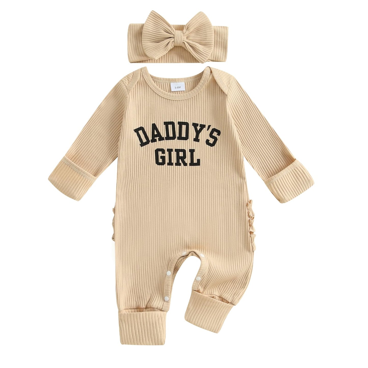 Geagodelia Baby Girl Romper + Headband Newborn Clothing Outfit Jumpsuit Baby Clothes Soft Baby Romper 