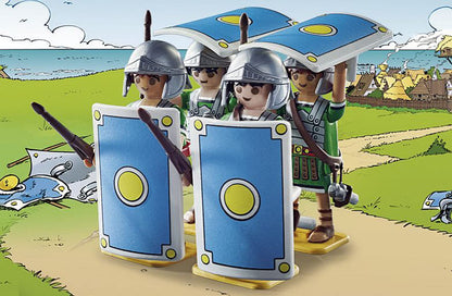 PLAYMOBIL Asterix 71542 Roman Camp, Exciting Conquest of the Camp by the Gauls, Includes Magic Potion for More Body Strength, Detailed Toy for Children from 5 Years