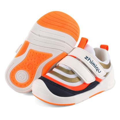 MASOCIO First Walker Shoes Baby Shoes Boy Girl Baby Shoes Soft Flat Rubber Anti-Slip 
