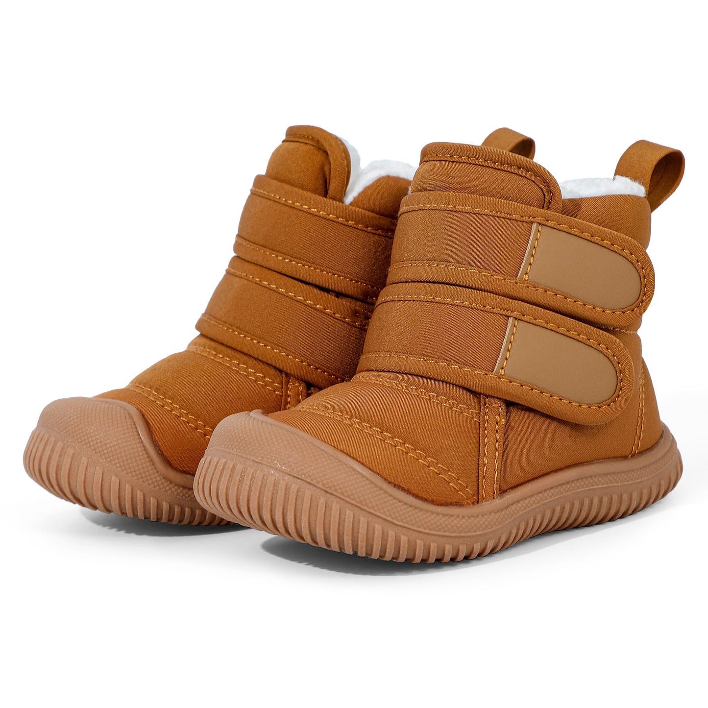 MASOCIO Winter Shoes Baby Boots Boys Girls Toddler Winter Boots Plush Flat Rubber Non-Slip Size 19-27 EU