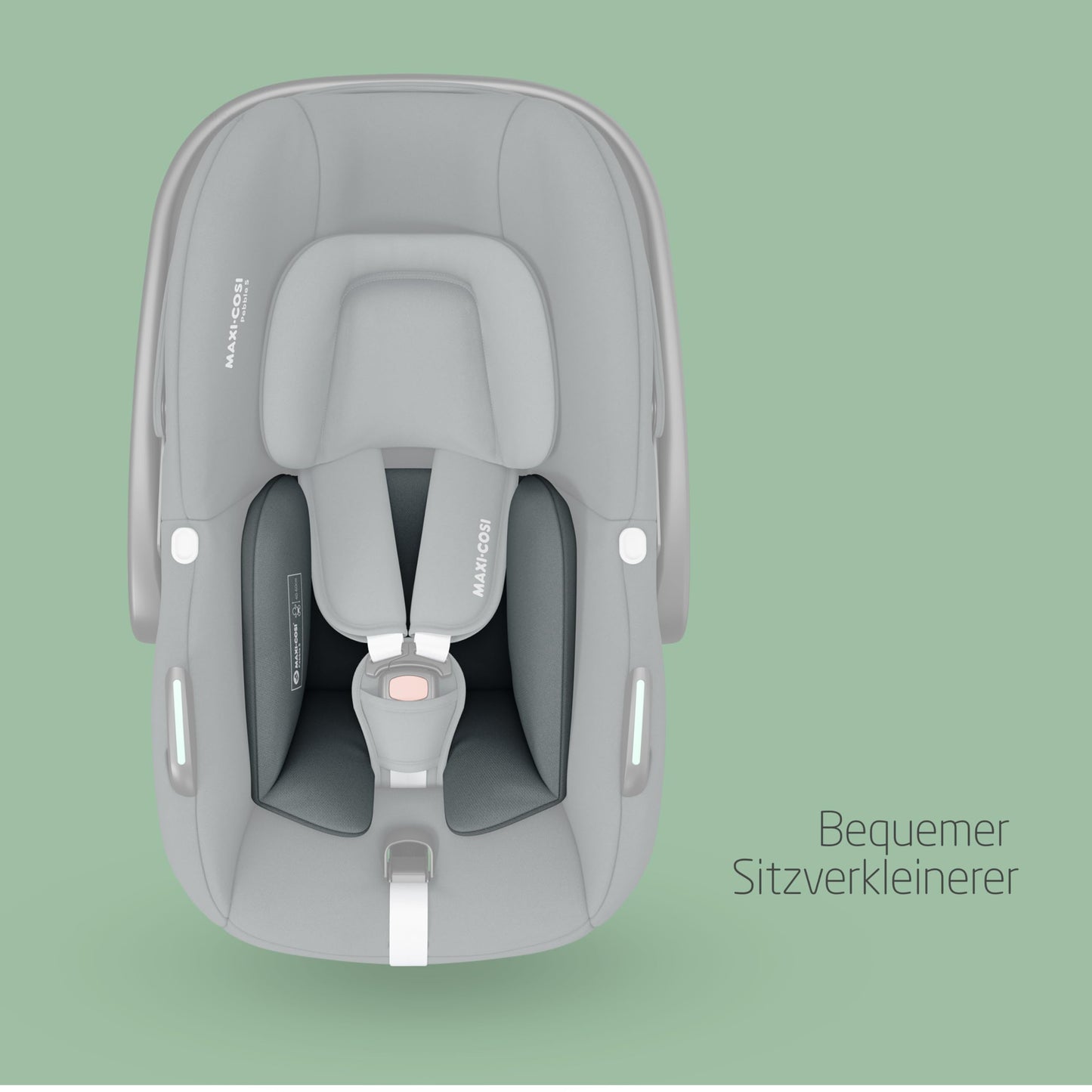 Maxi-Cosi Pebble i-Size, Babyschale, 0–15 Monate, 0–13 kg, 40–83 cm, leichter i-Size Kindersitz, Click&Go-Installation, G-CELL Seitenaufprallschutz, Sitzverkleinerer, Tonal Black - Meloni2