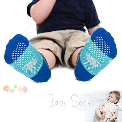 HYCLES Baby ABS Socks Children 0-7 Years 12 Pairs Stopper Socks Children Non-Slip Socks Child Boys Girls 23-26 27-30 Toddler Socks Baby