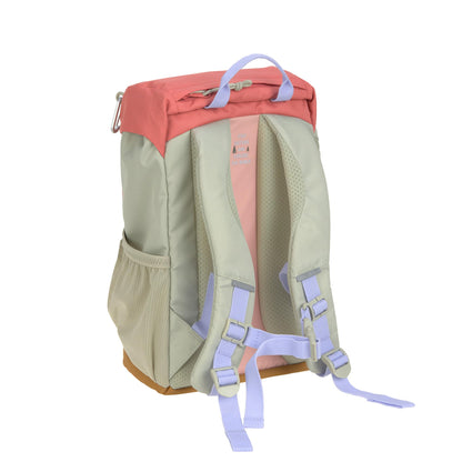 Kinder Wanderrucksack Kinderrucksack mit Brustgurt gepolsterte Schultergurte wasserabweisend, 14 Liter/Big Outdoor Backpack Sunny Explorer Rose/pink