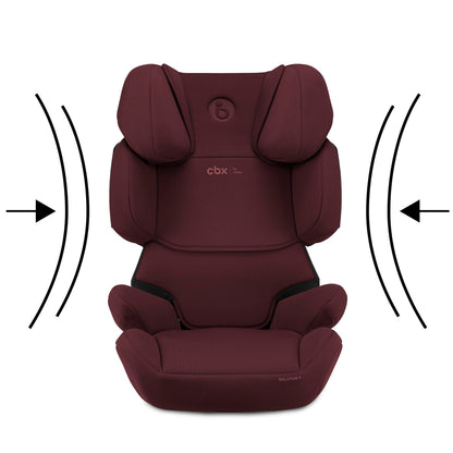 CBX by CYBEX Kinder-Autositz Solution X i-Fix, Für Autos mit und ohne ISOFIX, Ab ca. 3 bis 12 Jahre (100 - 150 cm), Ab ca. 15 bis 50 kg, Rot - Meloni2