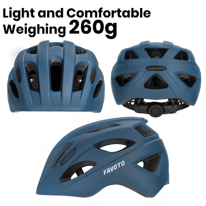 Favoto Children's Bicycle Helmet Lightweight Children's Helmet - Children's Cycling Helmet Breathable Adjustable Helmet for Boys and Girls 