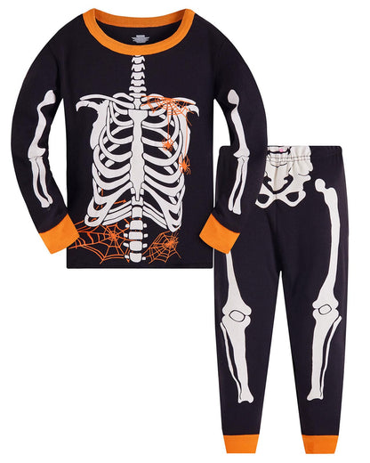 Jungen Pyjamas, Dinosaurier Langarm Zweiteiler Pyjama, Kinder Baumwolle Pyjama Set, Winter, Weihnachten Nachtwäsche, Größe 1–12 Jahre