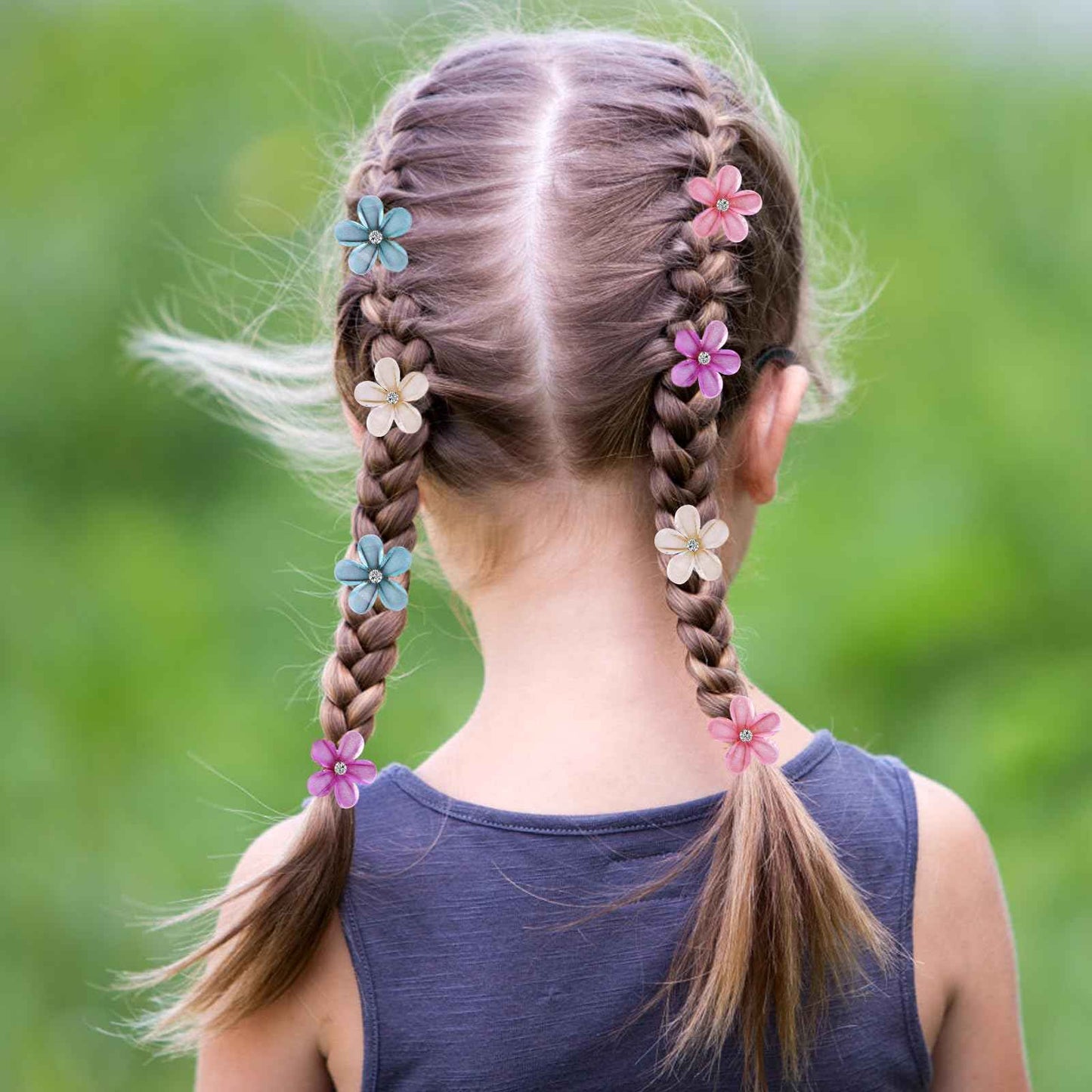 cobee Small Diamond Hair Clip Pearl Small Hair Clip Hair Accessories for Women Girls Birthday Party Wedding Party Photo Cute Clips Beach Flowers 2 cm