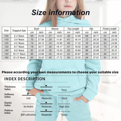 Mädchen 2-teiliges Outfit Herbst Hoodie Lächeln Sweatsuit Sets Kinder 2025 mit Kapuze Ausgehen Sweatanzüge Sweatshirt mit Taschen Grafik Langarm Brief Kordelzug Sweatsuits Sets