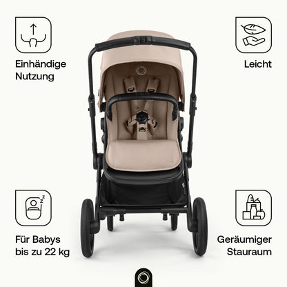 Bugaboo Cub All-Terrain Kinderwagen für Neugeborene und Kleinkinder