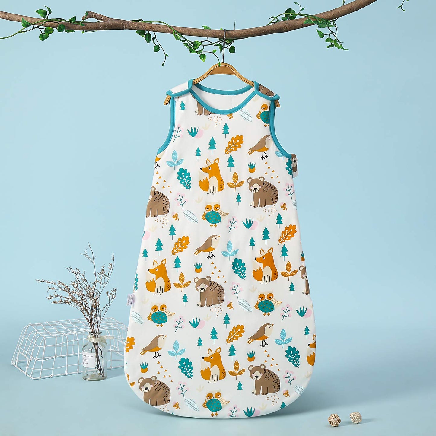 Baby Winter Sleeping Bag, Toddler Sleeping Bag, 2.5 Tog Sleeping Bag, 100% Cotton, Various Sizes from Newborn to 18 Months, All-Year-Round Sleeping Bag